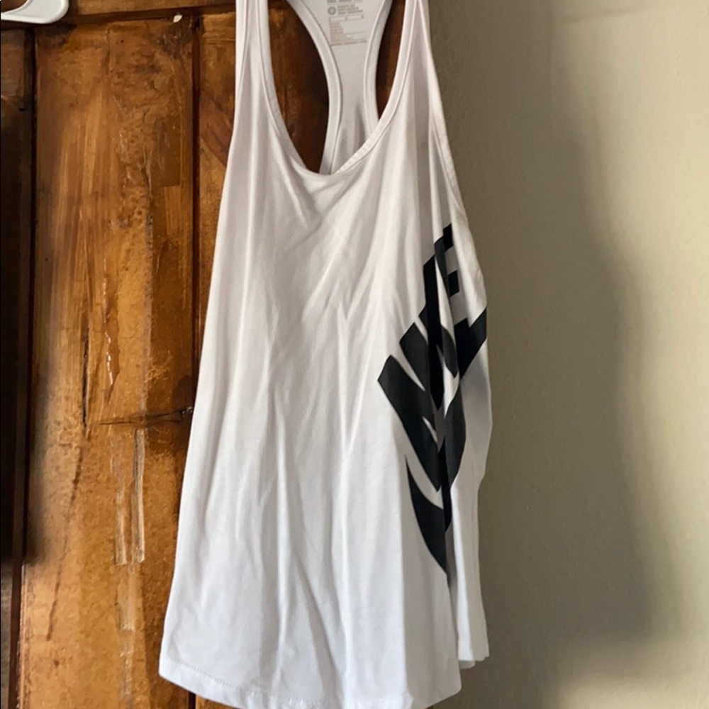 White Nike tank